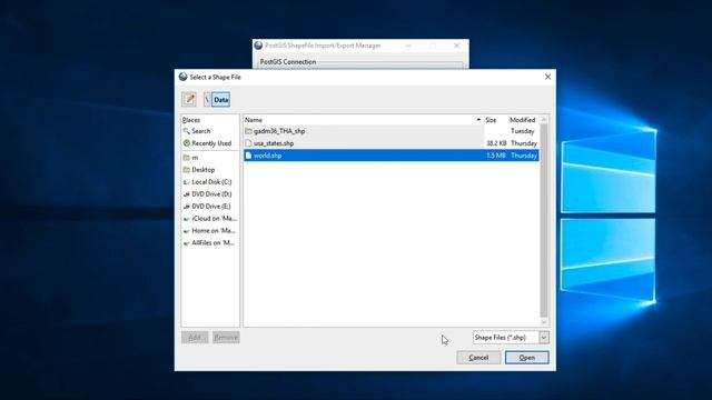 PostgreSQL Tutorial: How to import Shapefile into PostGIS [EN] смотреть онлайн