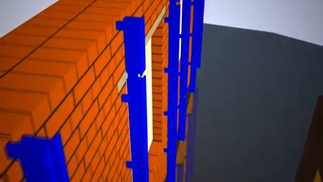 Простенок кирпичной наружной стены с вентфасадом смотреть онлайн