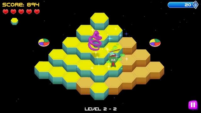 Qbert Rebooted (by Sideline Amusement) - iOS / Android - Gameplay смотреть онлайн