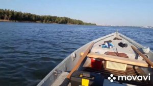 Ямаха 3 на тяжёлой лодке