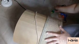 КОРЗИНА для белья из картона и джутового канатика / своими руками / Jute basket/ DIY Yuli at home