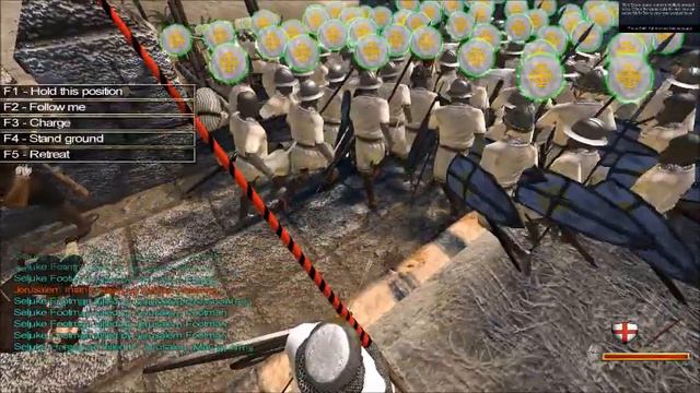Mount and Blade Warband (Crusader Deus Vult Mod) - 135 Jerusalem Templars vs 100 Saracen Terrorists смотреть онлайн