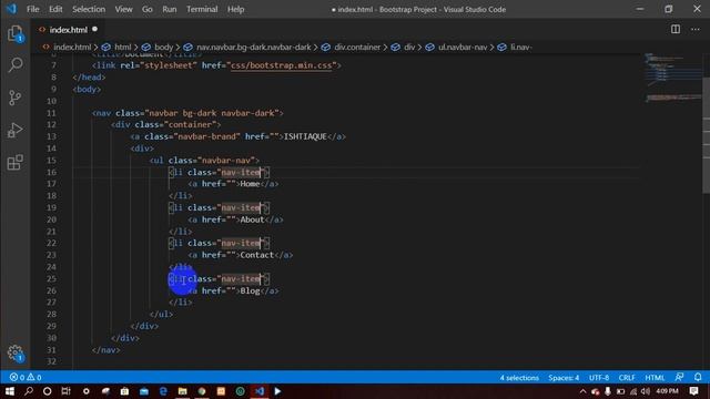Bootstrap Project 1.0 [ Navbar ] смотреть онлайн