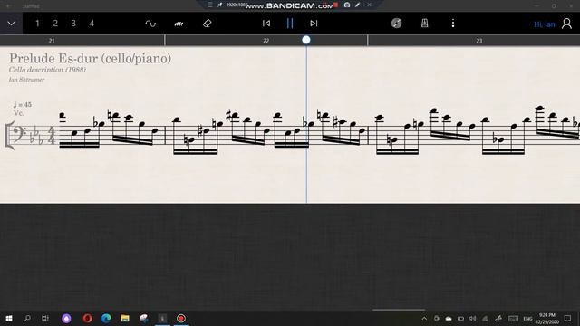 #staffpad#Prelude es-dur cello solo смотреть онлайн