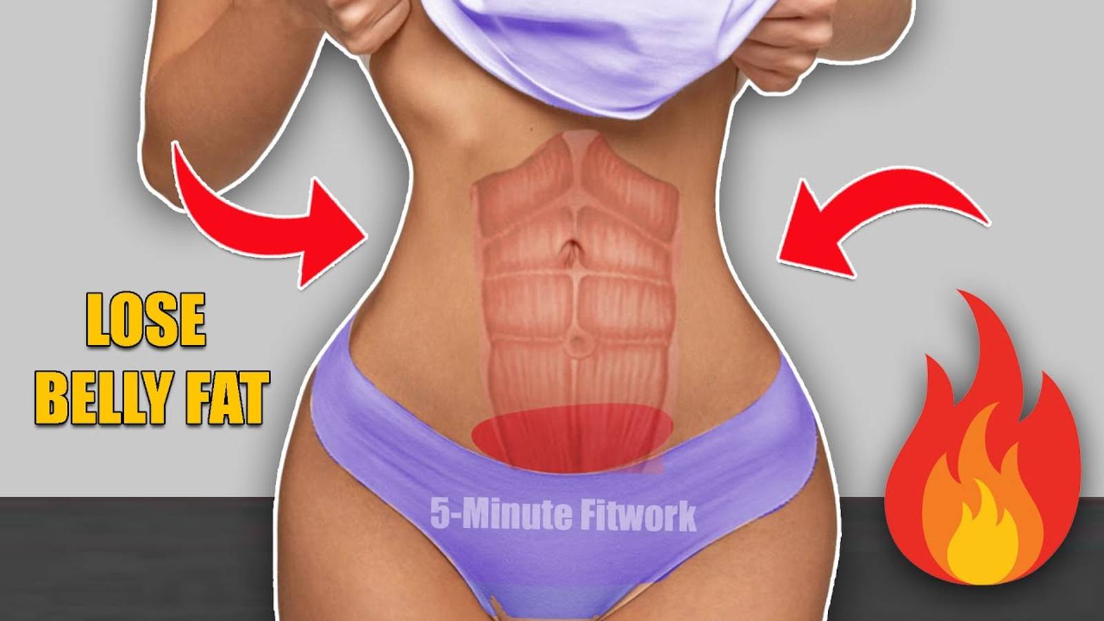 5-мин. тренировка. Пять эффективных упражнений для уменьшения жира на животе. смотреть онлайн