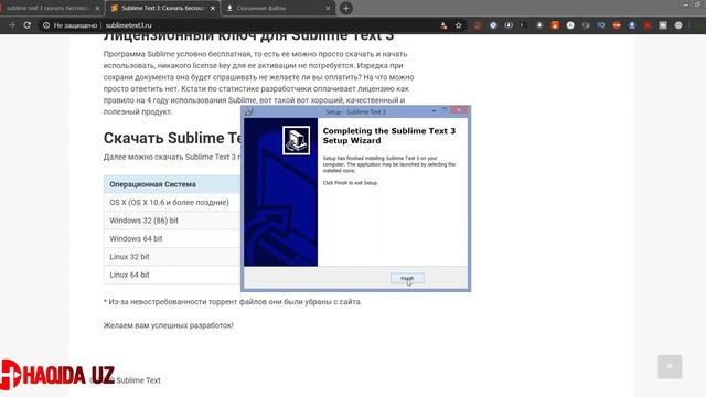 WEB SAYT YARATISH. #3-DARS. SUBLIME TEXT 3 DASTURINI KOMPYUTERGA O'RNATISH. 0 DAN O'RGANAMIZ смотреть онлайн