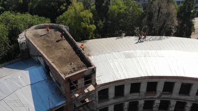 Территория завода ЗИМ / "Серп и молот" / фабрика-кухня 1932 / реставрация / г.Самара / Russia смотреть онлайн