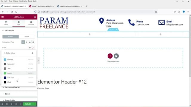 Create Header Template With Elementor Theme Builder Tutorial | Elementor Header builder смотреть онлайн