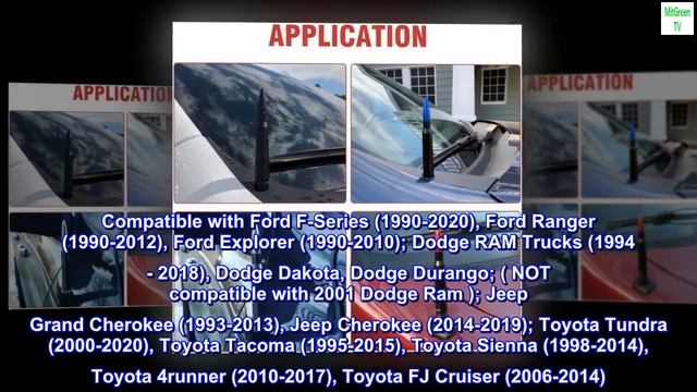 Samman Red Bullet Antenna 50 Cal Billet Replacement Antenna Car Truck Radio Antenna