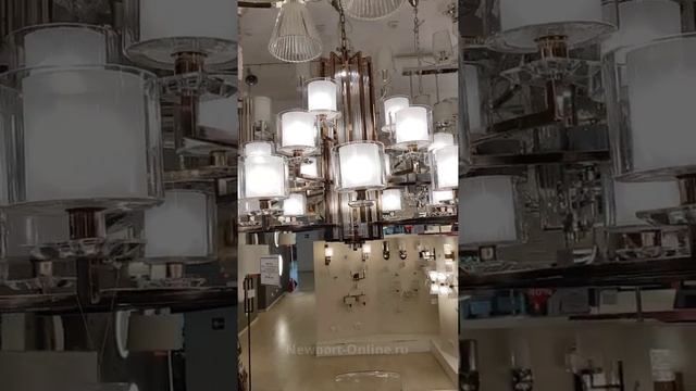 Люстра NEWPORT 4412+6+3/C black nickel смотреть онлайн