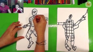 Новый костюм ПАУКА / Как нарисовать Человека паука / Возвращение домой с Супер Дима