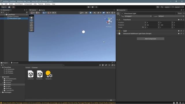 Create Stunning Sun Lens Flare using Unity 2021.2 URP 12 - Photoshop & Unity Tutorial смотреть онлайн
