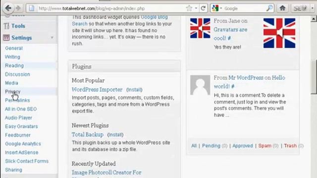 WordPress Tutorial 33 - How To Block Your Site From Search Engines.mp4