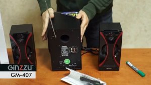 Колонки Bluetooth GINZZU GM-407