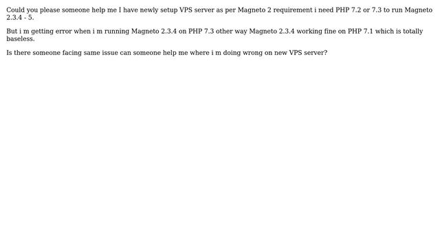 Magento: Magento 2.3.4 - 5 Not working with PHP 7.2 - 7.3 but working fine on PHP 7.1 смотреть онлайн