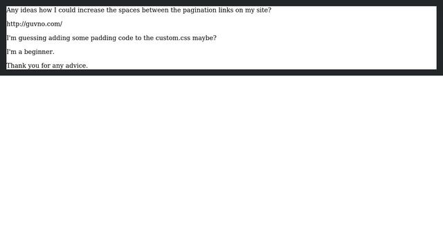 Wordpress: margins in between pagination links смотреть онлайн