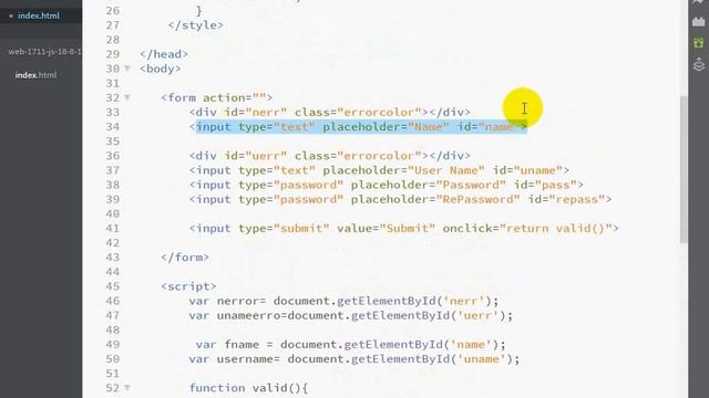 Web design bangla tutorial part_16 (Javascript form validation) смотреть онлайн