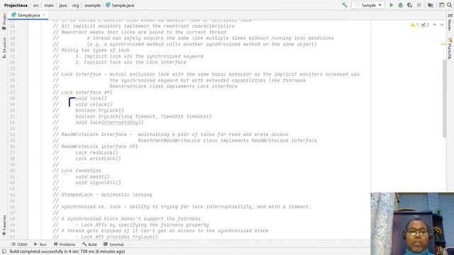 :: Java Thread Synchronization using Lock Interface API :: Implicit vs Explicit lock смотреть онлайн