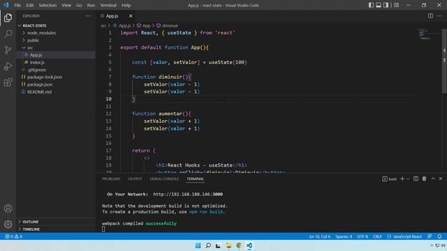 REACTJS #026 A FORMA CORRETA DE ATUALIZAR VALORES COM USESTATE смотреть онлайн