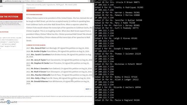 MoveOn Petition bot in action смотреть онлайн
