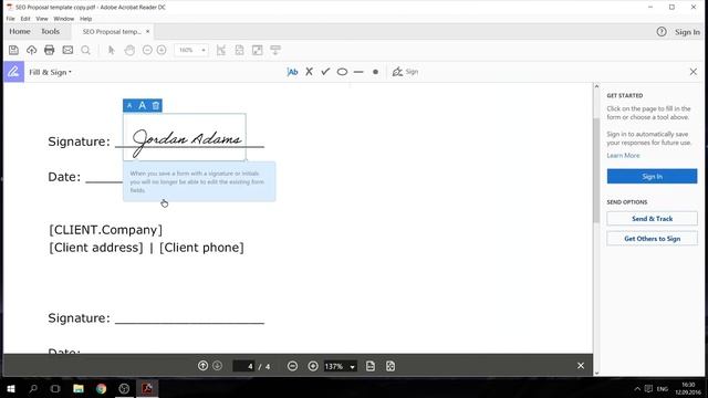 How to Create Electronic and Digital Signature and Sign PDF and Word Document Online смотреть онлайн
