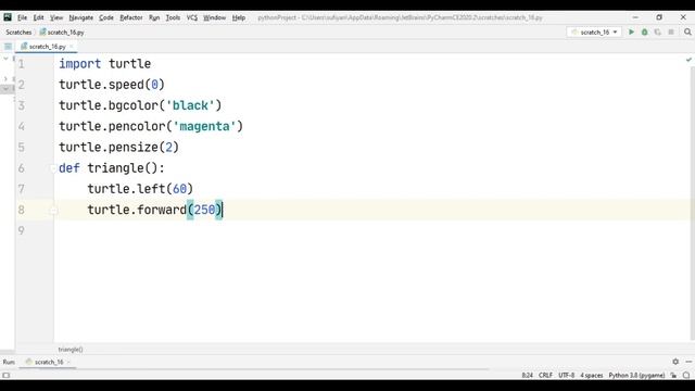 Draw Loop Triangles with Python Turtle | Python Turtle Graphics Tutorial#15 | Draw Designs in Pytho смотреть онлайн