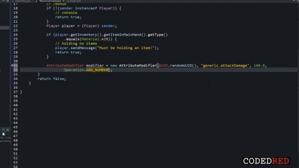 Advanced Spigot Coding | Attribute Modifier | (Ep. 10) Spigot 1.16