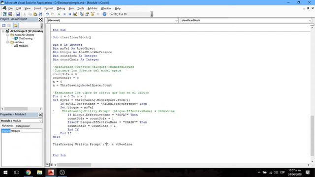 6. VBA Autocad - Clasificando Bloques segun su nombre (If anidado) смотреть онлайн
