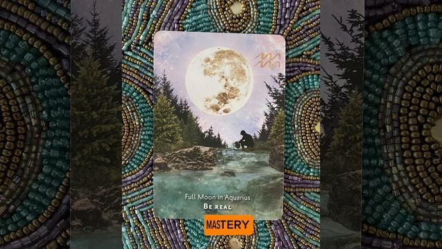 Your oracle card of the day - Full Moon in Aquarius смотреть онлайн