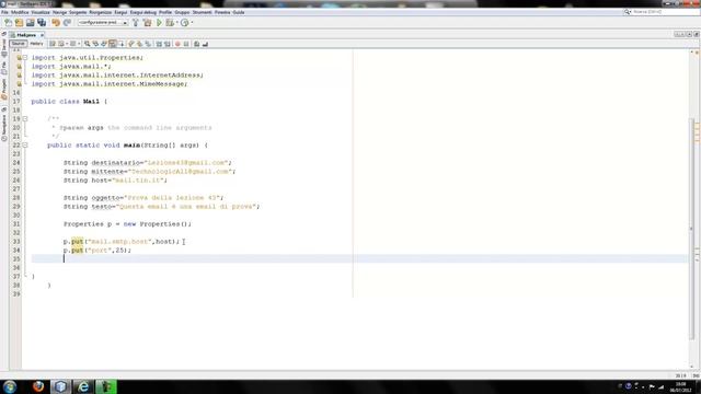 Tutorial java ita lezione 42 - Invio Email смотреть онлайн