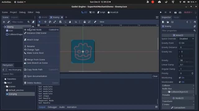 How to make 2D SUPERHOT like "TIME MOVES, WHEN YOU MOVE" mechanic in Godot. смотреть онлайн