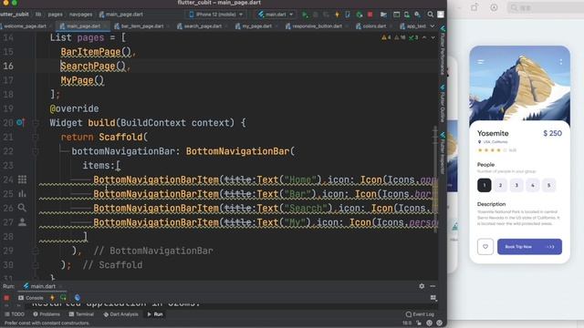Flutter Bottom Navigation Bar Explained Step by Step смотреть онлайн
