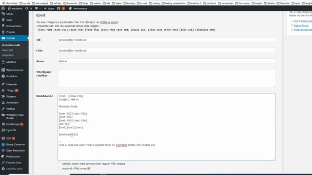 Настройка контактной формы 7 в wordpress смотреть онлайн
