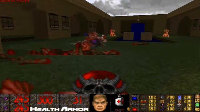 Final Doom: The Plutonia Experiment Map06 Baron's Lair - Aeons of Death смотреть онлайн