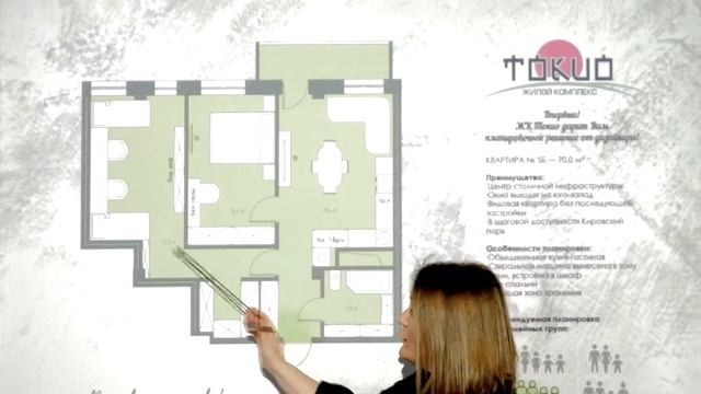 Планировка квартиры 70 м2. Анализ вариантов. смотреть онлайн