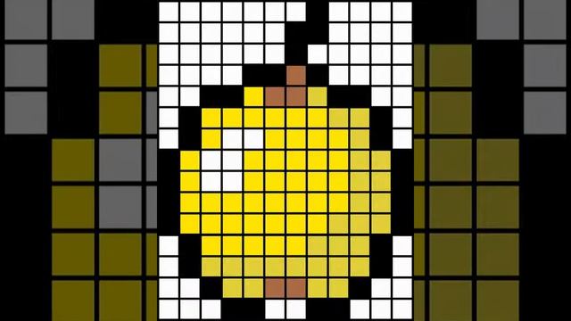 Minecraft pixel art template golden apple смотреть онлайн