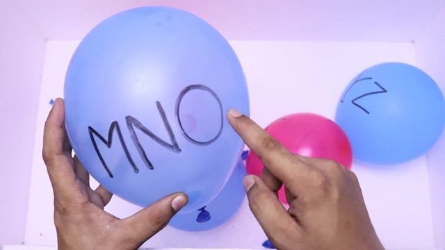 Balloons Pops With Learing A-Z Alphabet For Kids,Toddler | Blue And Red Balloons Popping смотреть онлайн