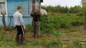 уДачный лайфхак . Приспособление для забивания столбов