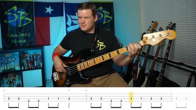 Funkytown - Lipps Inc. (Bass Cover with Tabs) смотреть онлайн