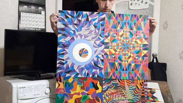 Большая картина нарисованная цветными карандашами смотреть онлайн