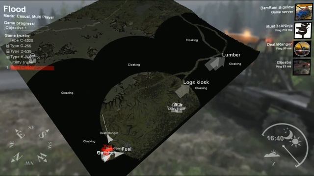 SPINTIRES online play maps The Hill, Volcano, Flood (Part 10) смотреть онлайн