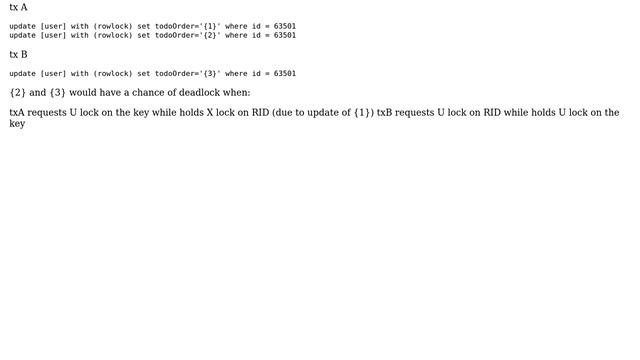 Databases: Deadlock when update different rows with non-clustered index смотреть онлайн