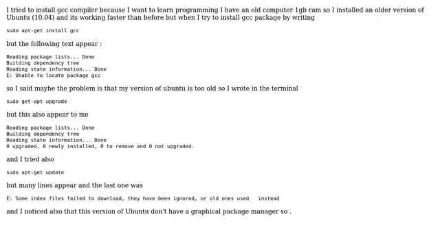 Ubuntu: Problem installing gcc compiler смотреть онлайн