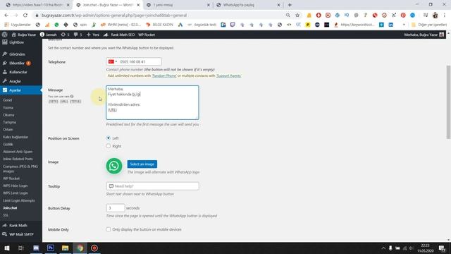 ? WordPress sitenize Whatsapp Butonu Ekleme #WordPressDersleri смотреть онлайн