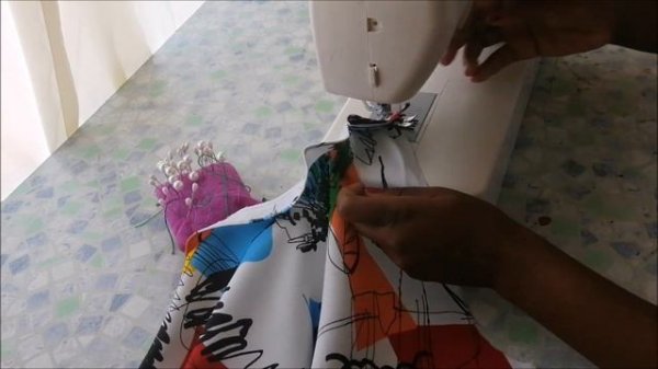 How to Sew a Full Circle/Flared Dress with full Circle/Bell Sleeves