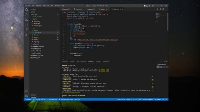 Api Get using React , axios , UseEffect and useState and display it. смотреть онлайн