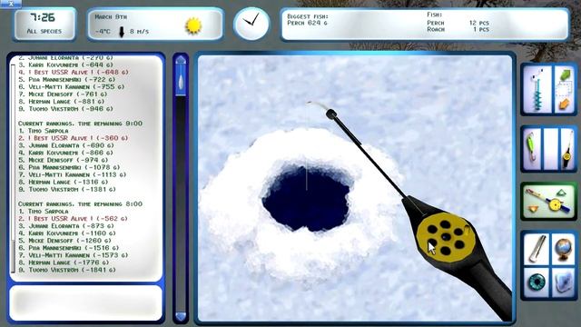 Ловим Рыбу на Mantylahti в Pro Pilkki 2 пропилки 2. Симулятор Зимней Рыбалки ProPilkki2 смотреть онлайн