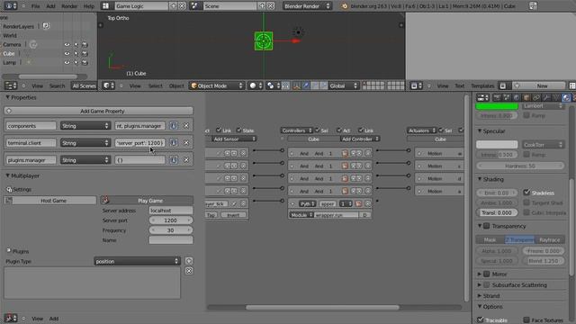 Blender Game Engine Tutorial Multiplayer смотреть онлайн
