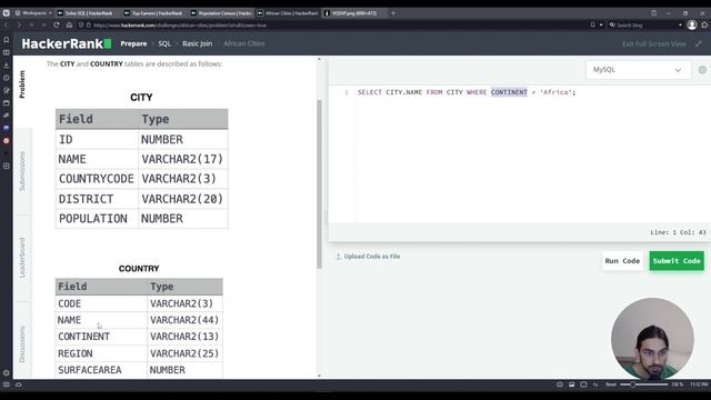 African Cities | SQL Basic Join | HackerRank Solution смотреть онлайн