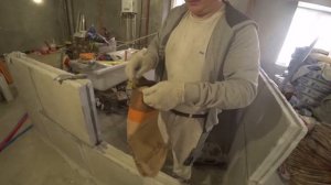 Монтаж пазогребневых плит, часть 3!!!запил углов!!!